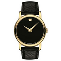 Movado Men's Classic Gold Museum Watch W/ Black Dial from Pedre
